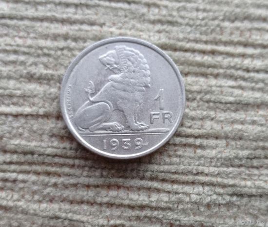Werty71 Бельгия 1 франк 1939 Лев