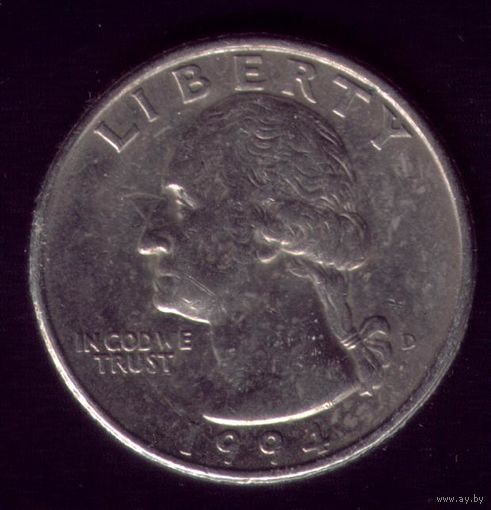 25 центов 1994 год США D