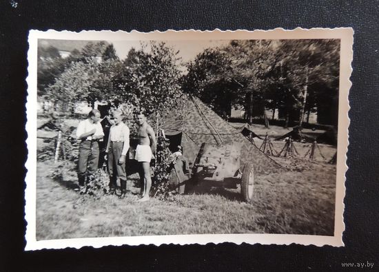 Фото "Гансы в летнем лагере", август 1938 г.