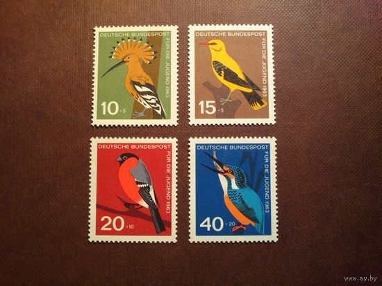 Германия .ФРГ 1963 г.Местные птицы./п/