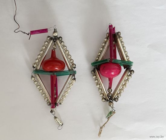 Ёлочная игрушка стеклярус СССР К.2 цена за все