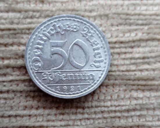 Werty71  Германия 50 пфеннигов 1921 А