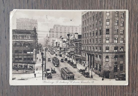 Канада 1928 ПК Ванкувер. Прошла почту.