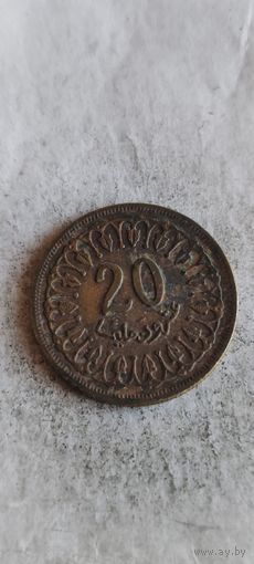 Тунис 20 миллим 1960