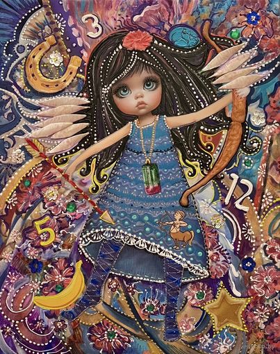 Авторская работа - Ангелок для знака зодиака СТРЕЛЕЦ