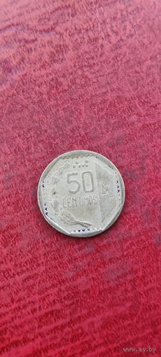 Перу 50 сентимос 1996