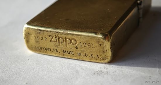 Zippo USA  Бензиновая зажигалка рабочая