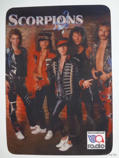 Календарик 1998 г. Скорпионс.