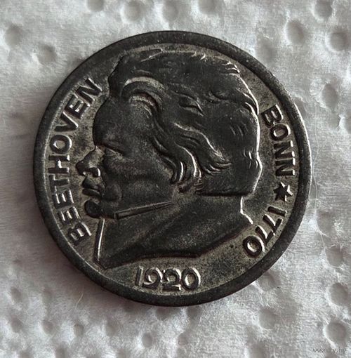 Нотгельд 10 пфеннигов 1920 г. Бонн Бетховен