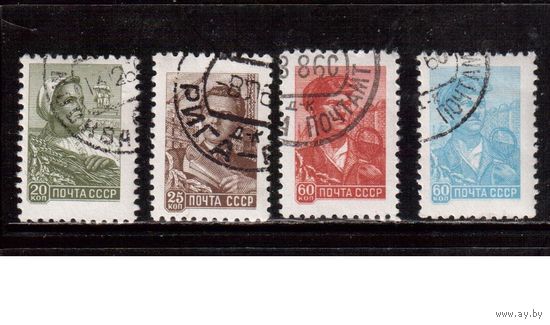 СССР-1959, (Заг.2225-2229)  гаш.(с клеем), Стандарт(4)