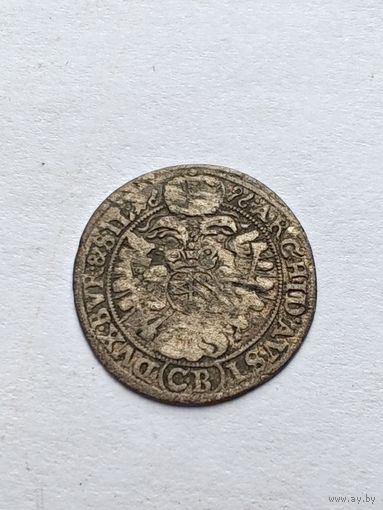 3 крейцера 1696 год (СВ). Леопольд I, не частая монета. СМОТРИТЕ ДР. МОИ ЛОТЫ. Большая распродажа!
