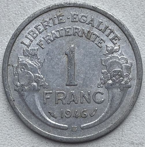 Франция 1 франк 1946 г. B