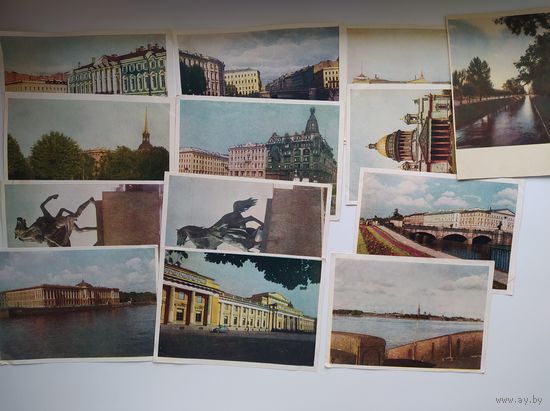 Ленинград. Цветные фото Т.Ф. Бакмана. 1951-1952 гг. 13 открыток