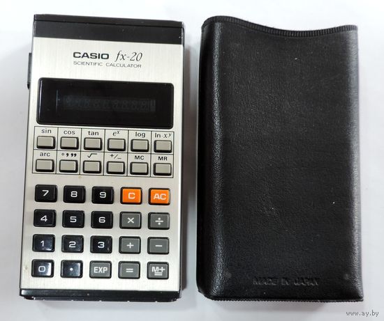 Калькулятор CASIO fx-20 70-е годы Япония. Исправный. Размеры калькулятора - 7,5х13 см