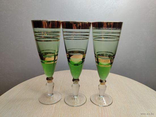 Все лоты с 1 Рубля. Три старых бокала. НЕМАН. 60-е года.