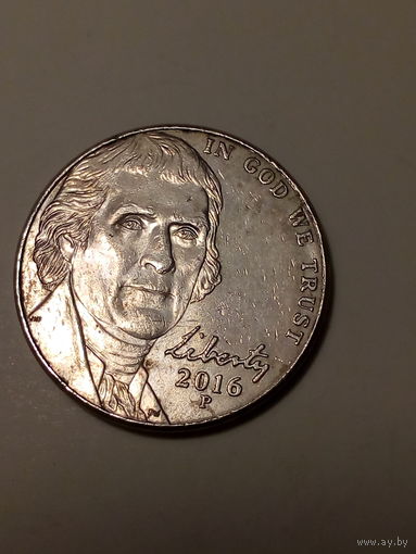5 центов США 2016 P год