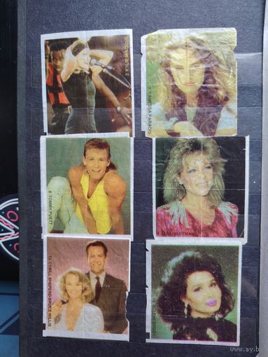 Вкладыши от жвачек