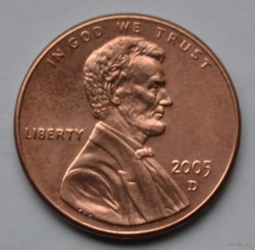 США, 1 цент 2005 г. D
