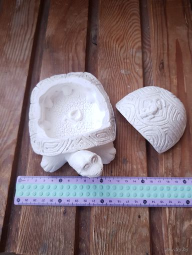 Сувенирная Шкатулка черепашка из гипса