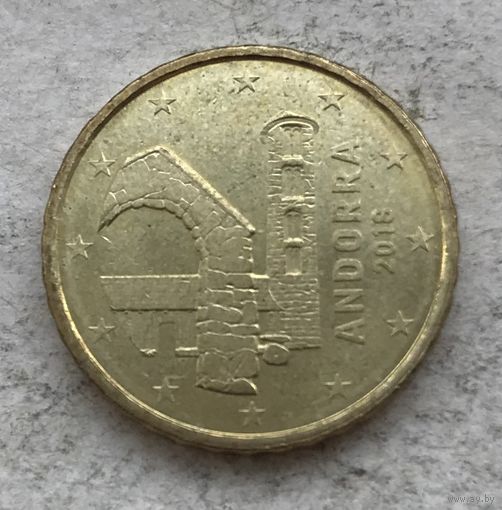 Андорра 10 евроцентов 2018