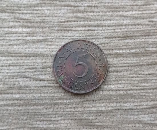 Werty71 Маврикий Колония 5 центов 1978 Елизавета 2