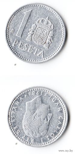 1 песета Испания 1986 года
