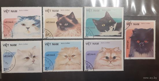 Вьетнам. 1986 год. Фауна. Кошки (734)