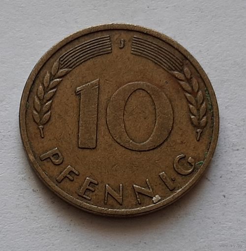 10 пфеннигов 1950 г. J. ФРГ