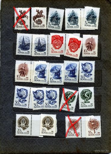 СССР, 1988, СТАНДАРТНЫЙ ВЫПУСК** (МЕТАЛЛОГРАФИЯ) , сборка, 24м по 10 коп шт,   чистая**