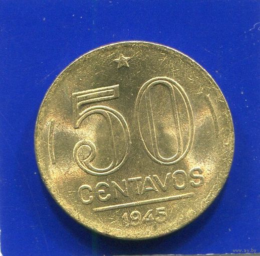 Бразилия 50 сентаво 1945