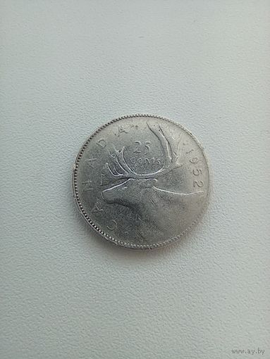 25 центов 1952 Канада