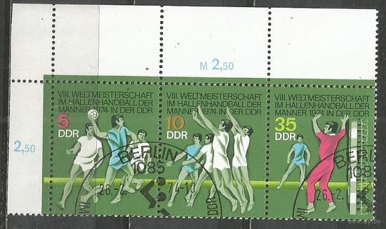 ГДР. ЧМ по волейболу. Мужчины. 1974г. 1928-30. Серия в сцепке.