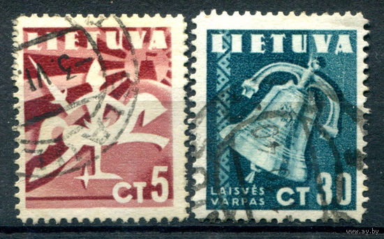 Литва - 1940г. - Стандартный выпуск - 2 марки - гашёные. #1-LI-14-A-2