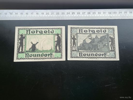Германия-нотгельд  25.50 пфеннингов  1921 Нойндорф (Анхальт) NEUNDORF