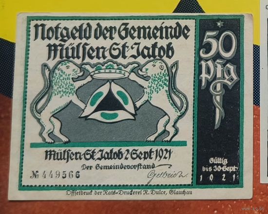Нотгельд Германия 50 пфеннигов