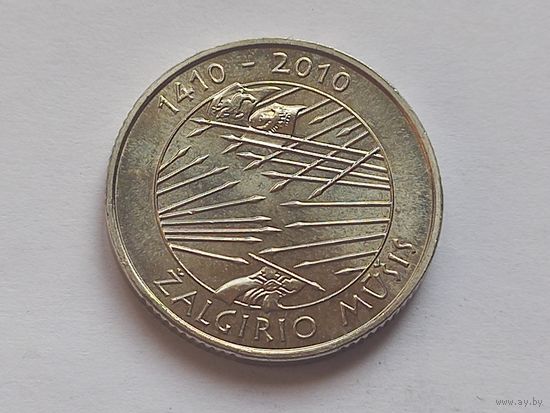 Литва 1 лит 2010 г. 600 лет Грюнвальдской битве.