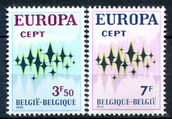 Бельгия - 1972г. - Europa CEPT - 2 марки - полная серия, MLH [Mi 1678-1679]. #2-Be-38-B-2