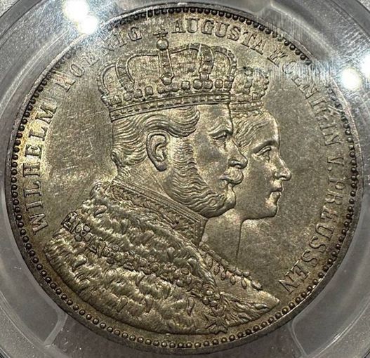 1 талер 1861 Пруссия. MS-62 PCGS