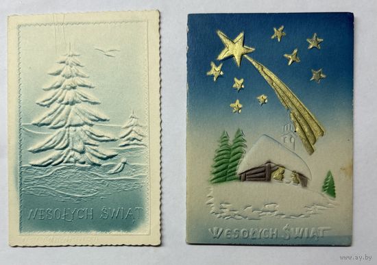 Открытки тиснение 1960-е г.