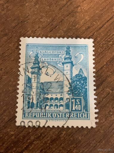 Австрия 1960. Архитектура Австрии. Klagenfurt lanobaus. Марка из серии