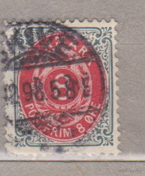 1895 год Дания Королевский герб  лот 7