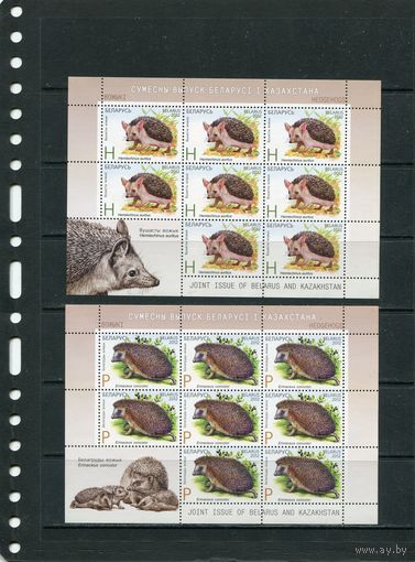 Беларусь 2012. Фауна. Ежи. Два листа