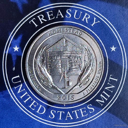 США 25 центов 2015г. (S). Национальный монумент Гомстед.