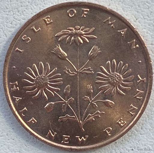 Остров Мэн 1/2 пенни 1975 г.