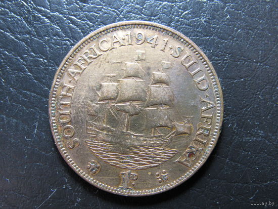 ЮАР. 1 пенни. 1941 . С 20 копеек. Распродажа коллекции. Смотрите другие лоты.