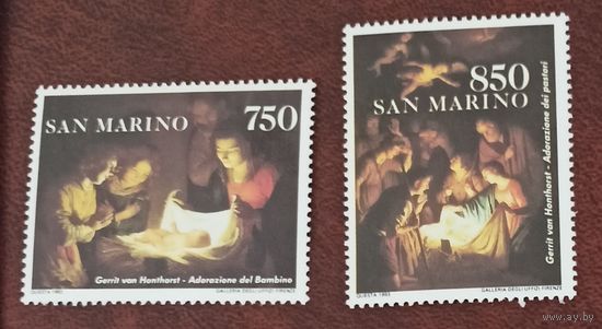 Сан-Марино** Рождество живопись