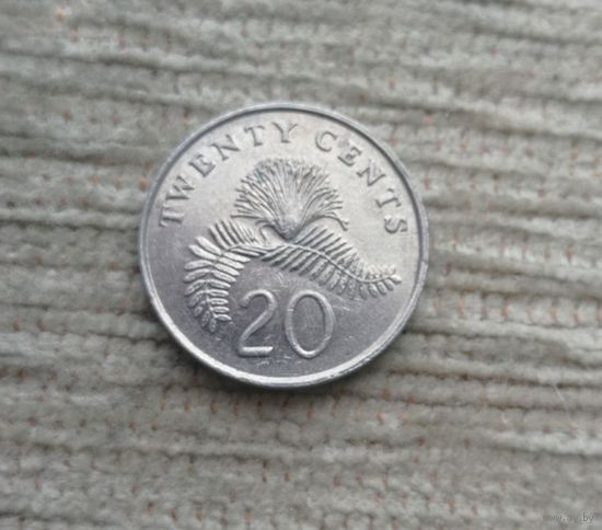 Werty71 Сингапур 20 центов 1990 орхидея Ванда Мисс Хоаким