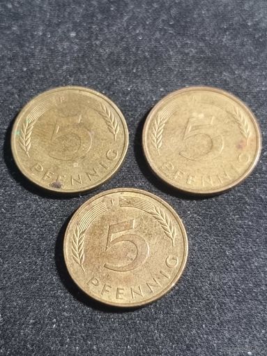 ФРГ 5 пфеннигов 1995 F A J