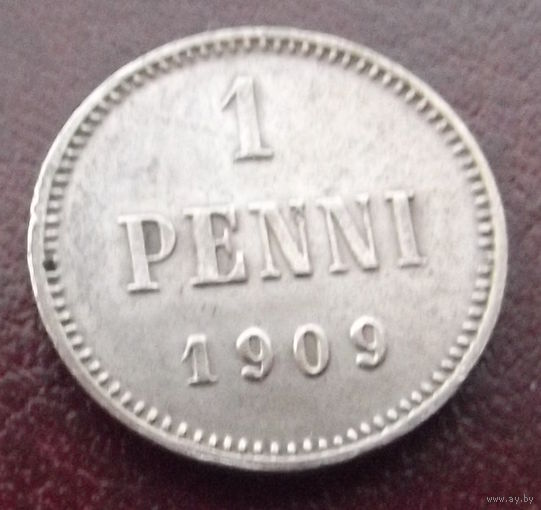 Финляндия в составе РИ. 1 пенни 1909