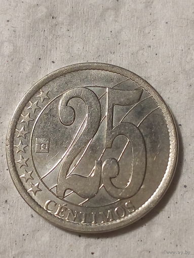 25 сантимо Венесуэла 2007 год